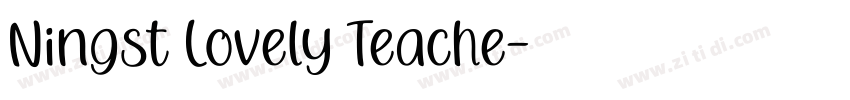 Ningst Lovely Teache字体转换